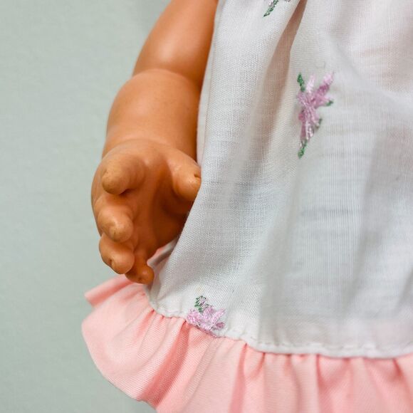 Vintage 1971 Mattel 16" TEARFUL BABY TENDER LOVE Happy Sad Expression Wets Cries - Picture 8 of 16